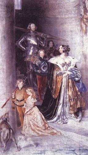 Maclise, Daniel Sir Francis Sykes and Family china oil painting image